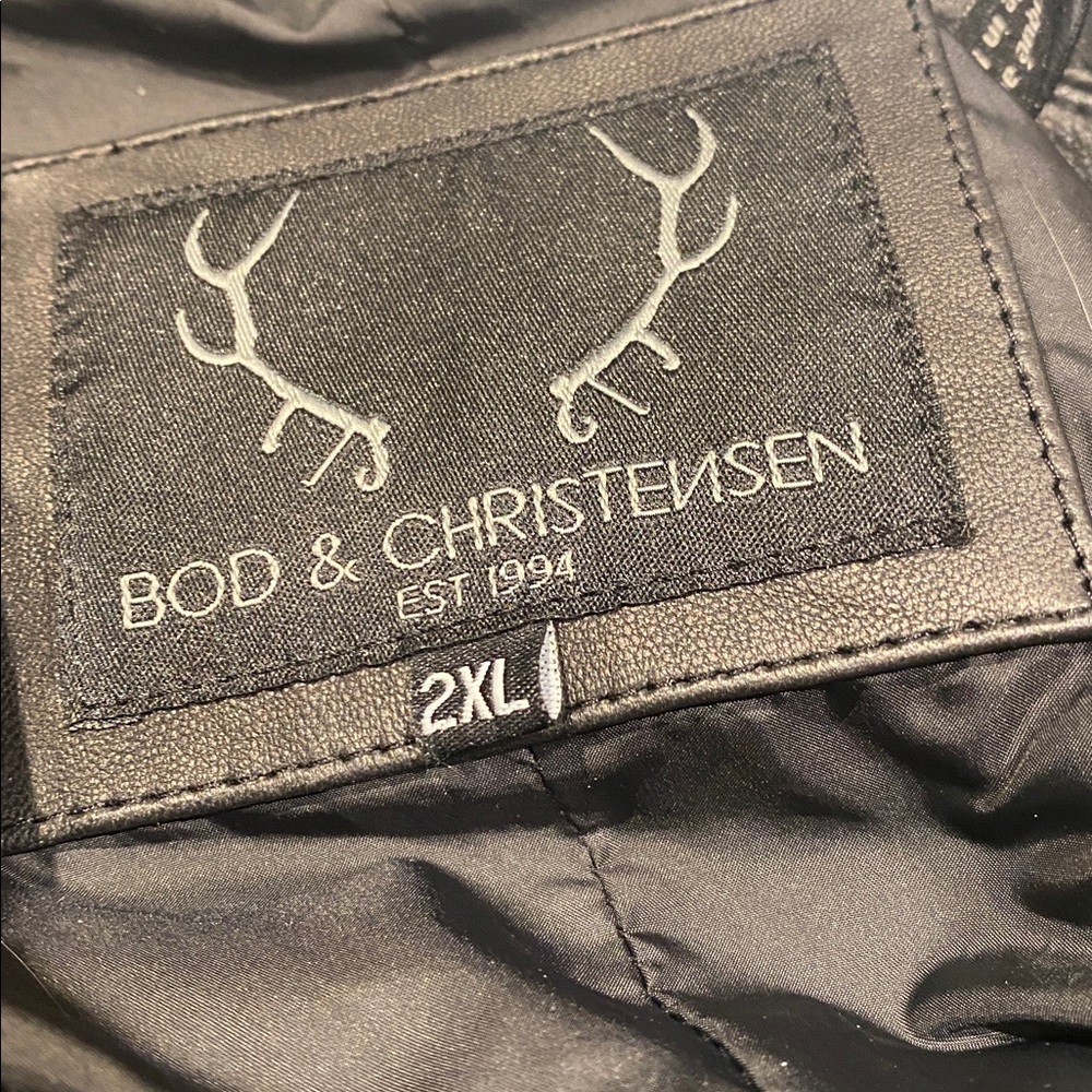 Bod & Christensen Black Leather Women's Jacket - Picture 11 of 14